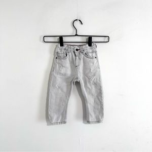 Zara Unisex Gray Relaxed Fit Jean Size 18-24 Months